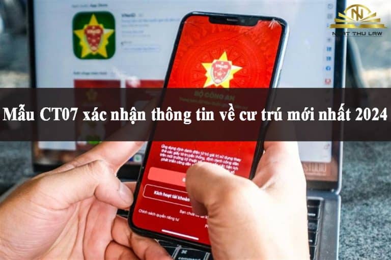 Mẫu CT07 xác nhận thông tin về cư trú mới nhất 2024