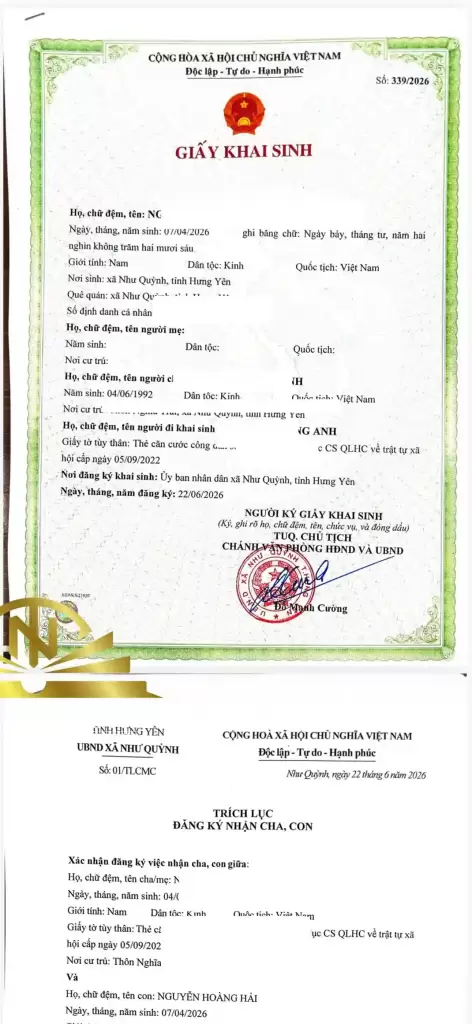 khai sinh cho con bỏ trống tên mẹ