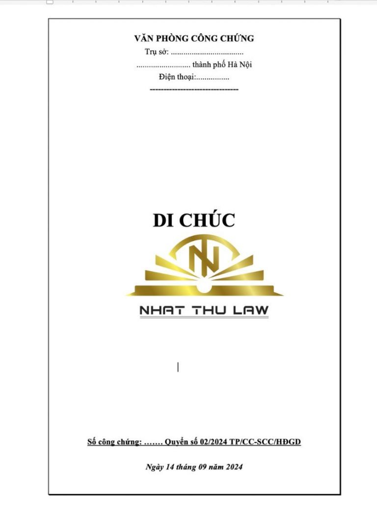 Dịch vụ làm di chúc tại nhà. Luật sư tư vấn về di chúc
