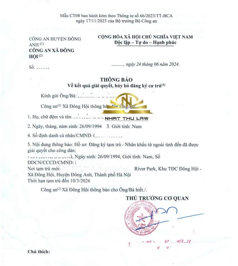 Dịch vụ đăng ký tạm trú - Nhanh và hiệu quả nhất