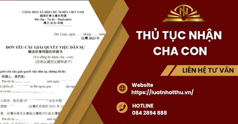 Thủ tục xác nhận cha con tại Tòa