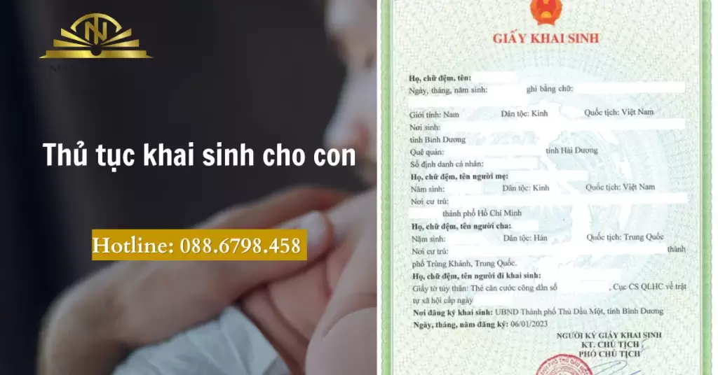 Thủ tục khai sinh cho con 2026