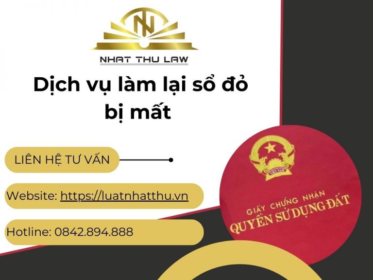 Dịch vụ làm lại sổ đỏ bị mất
