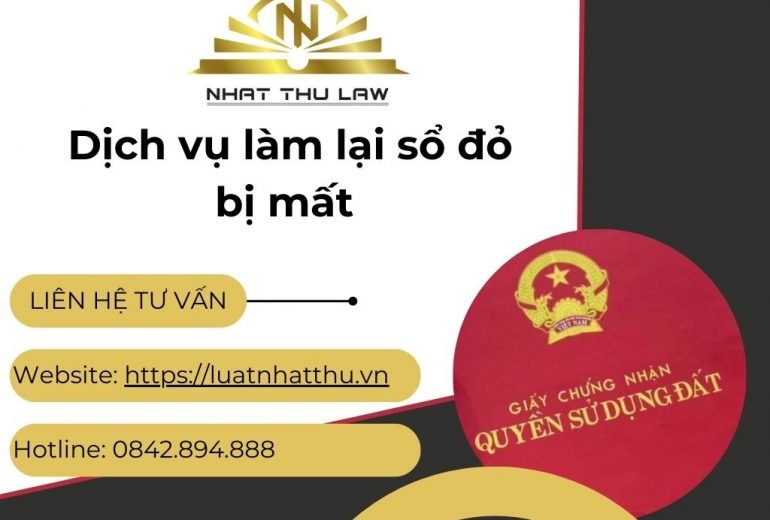 Dịch vụ làm lại sổ đỏ bị mất