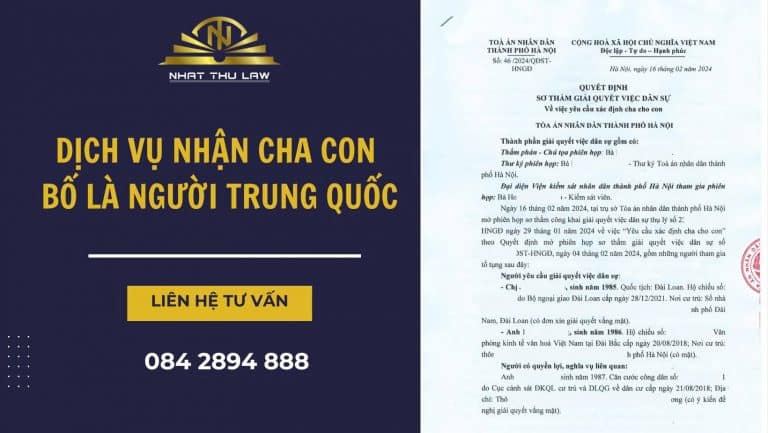 Dịch vụ nhận cha con