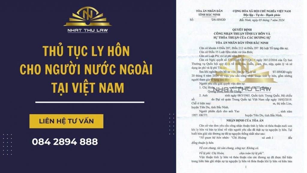 Thủ tục ly hôn cho người nước ngoài tại Việt Nam