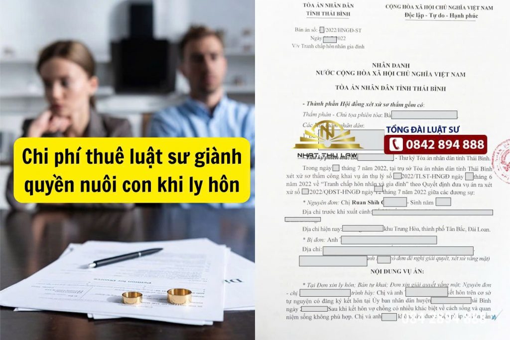 Chi phí thuê luật sư giành quyền nuôi con