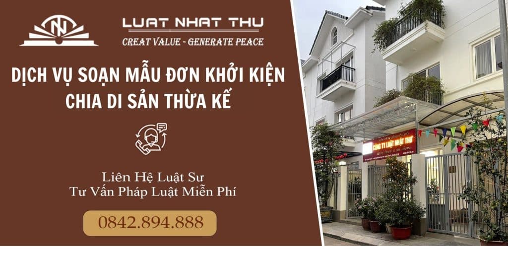 Dịch vụ soạn thảo mẫu đơn khởi kiện chia di sản thừa kế