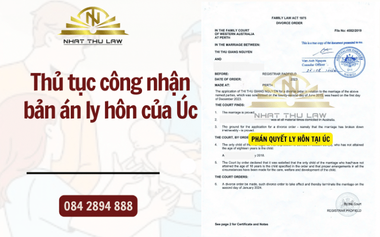 Ly hôn ở Úc có được công nhận tại Việt Nam không?