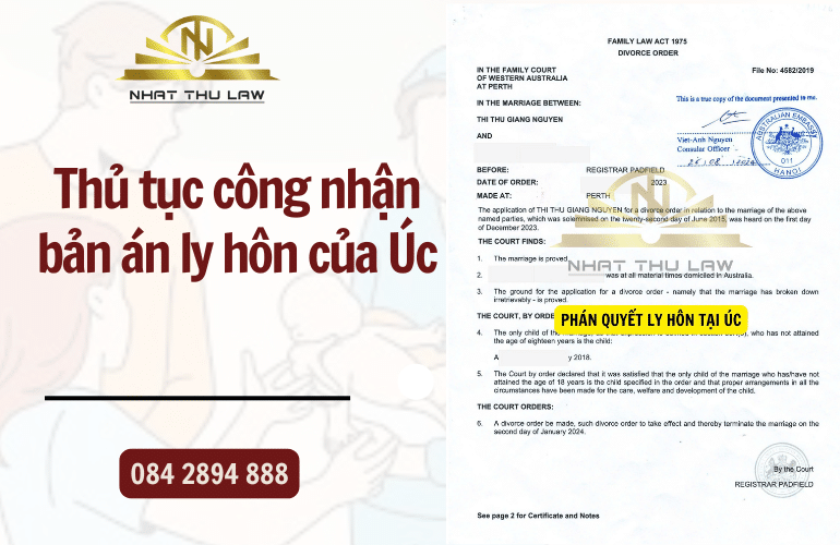 Ly hôn ở Úc có được công nhận tại Việt Nam không?