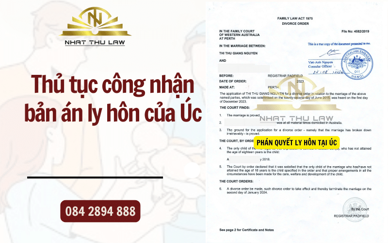 Ly hôn ở Úc có được công nhận tại Việt Nam không?