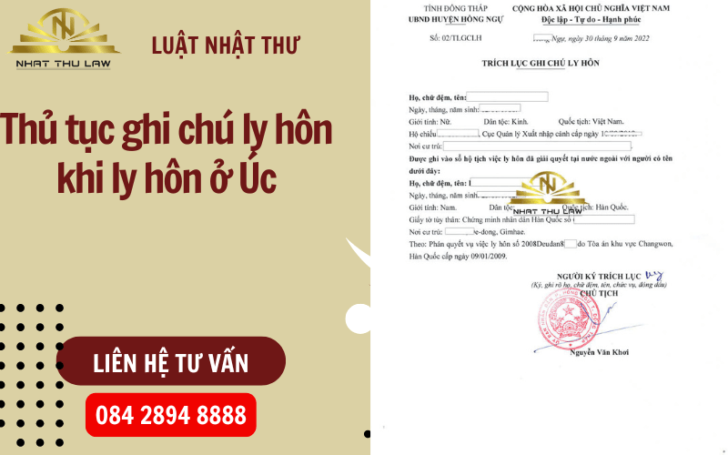 Ly hôn ở Úc có được công nhận tại Việt Nam không