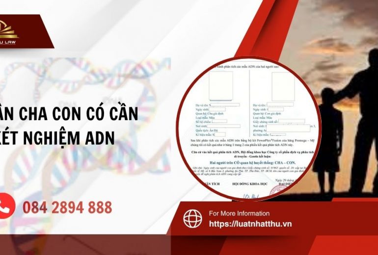 Nhận cha con có cần xét nghiệm ADN không?