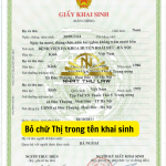 Bỏ tên đệm có chữ Thị