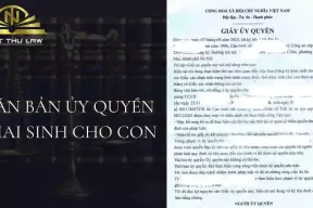 Mẫu giấy ủy quyền làm khai sinh cho con mới nhất