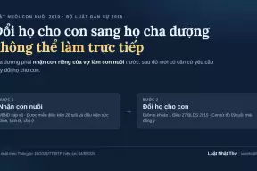 Đổi họ cho con sang họ cha dượng: điều kiện và thủ tục 2026