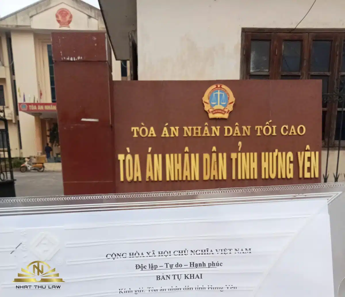 Bản tự khai của đương sự đang ở nước ngoài gửi về Tòa án nhân dân tỉnh Hưng Yên