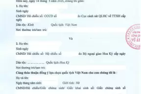 Lựa chọn quốc tịch khi đăng ký khai sinh cho con có yếu tố nước ngoài